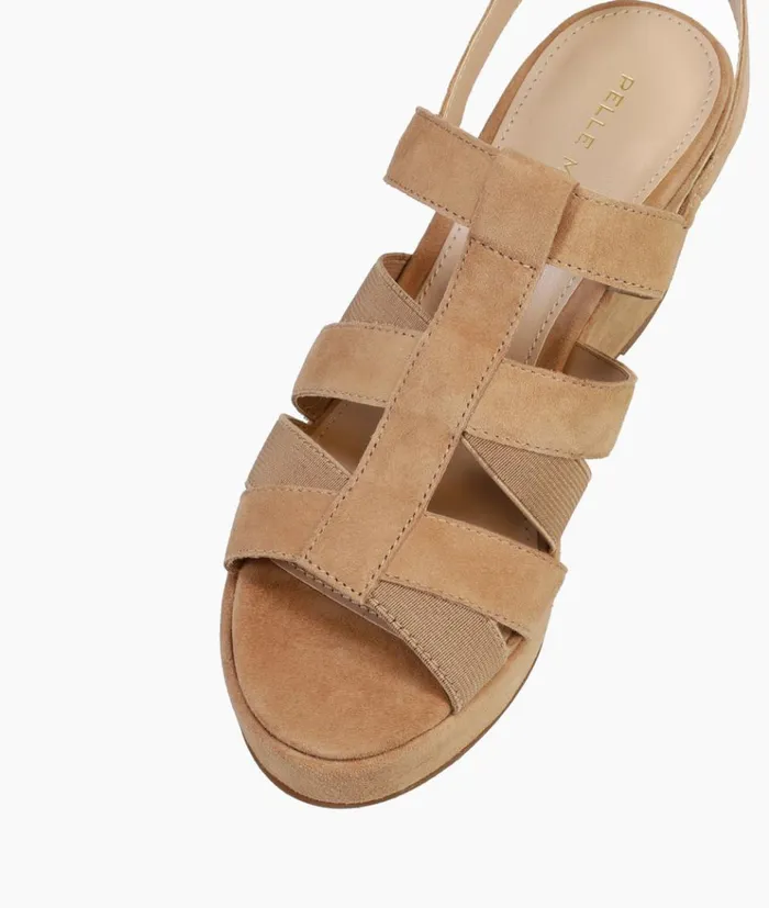 Pelle Moda Kym Wedge 8211 Latte Latte Kid Suede Women Wedges Pelle Moda Kym Wedge 8211 Latte Latte Kid Suede Women Wedges