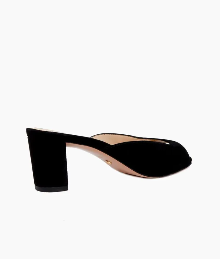 Pelle Moda Mika Low Heel 8211 Black Black Kid Suede Women Low Heels Pelle Moda Mika Low Heel 8211 Black Black Kid Suede Women Low Heels