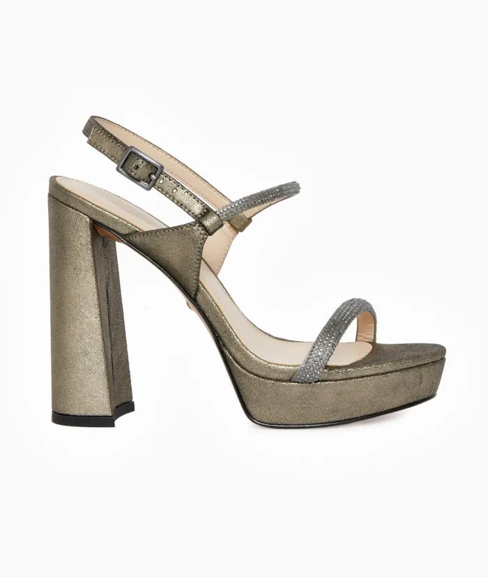 Pelle Moda Olina 2 Platform 8211 Pewter Pewter SatinMetallic Suede Women Platforms Pelle Moda Olina 2 Platform 8211 Pewter Pewter SatinMetallic Suede Women Platforms