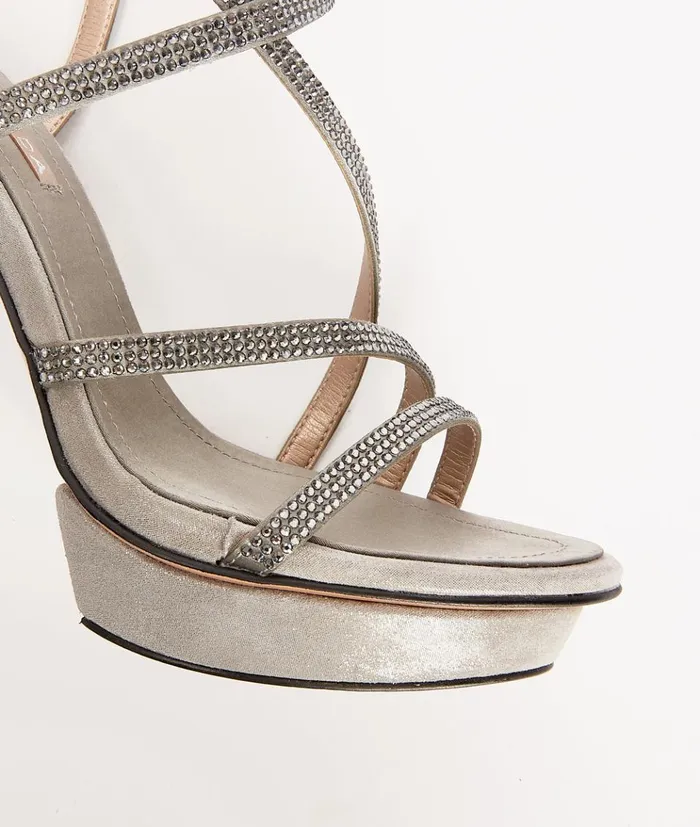 Pelle Moda Olya 2 Platform 8211 Pewter Pewter SatinShimmer Suede Women Platforms Pelle Moda Olya 2 Platform 8211 Pewter Pewter SatinShimmer Suede Women Platforms