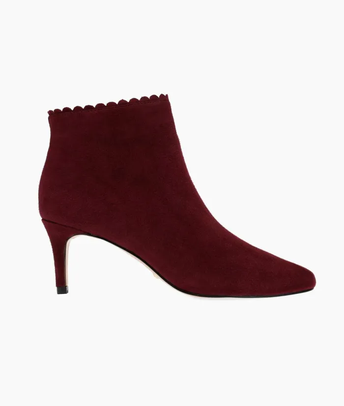 Pelle Moda Yilo Bootie 8211 Port Wine Port Wine Kid Suede Women Booties