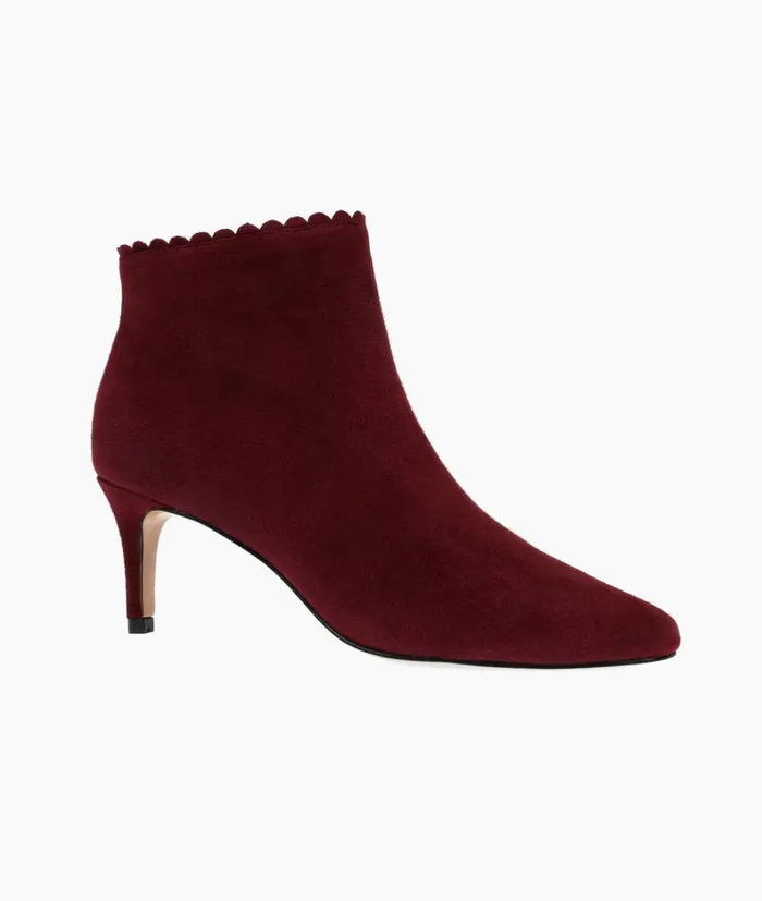 Pelle Moda Yilo Bootie 8211 Port Wine Port Wine Kid Suede Women Booties Pelle Moda Yilo Bootie 8211 Port Wine Port Wine Kid Suede Women Booties