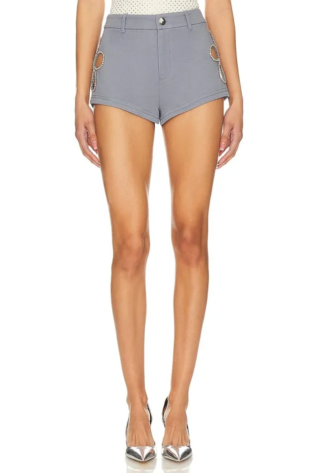 Poppi Short Dusty Blue Women Lovers and Friends Shorts