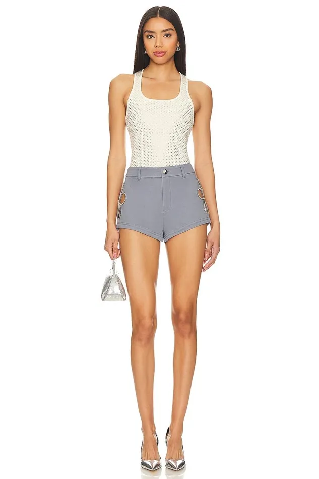 Poppi Short Dusty Blue Women Lovers and Friends Shorts