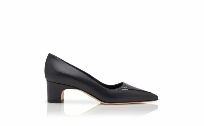Pumps Women Manolo Blahnik HOMERASONavy Blue Calf Leather Pumps Pumps Women Manolo Blahnik HOMERASONavy Blue Calf Leather Pumps