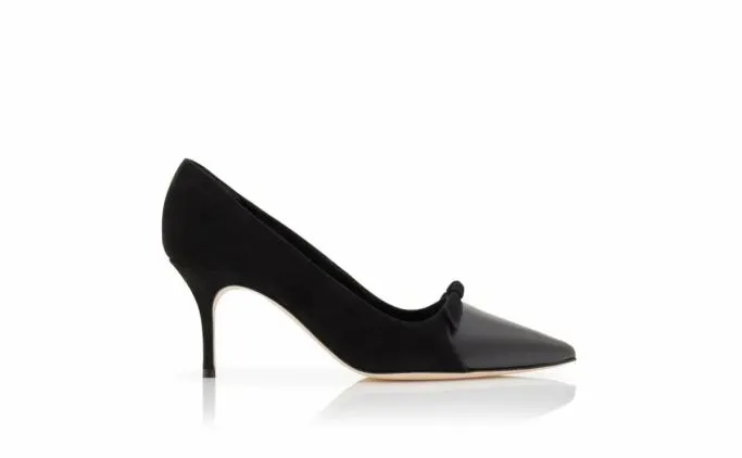 Pumps Women Manolo Blahnik RINIALOBlack Suede Bow Detail Pumps Pumps Women Manolo Blahnik RINIALOBlack Suede Bow Detail Pumps