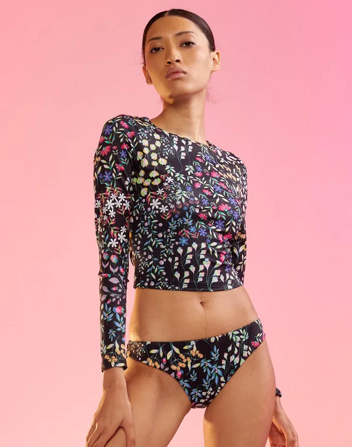Reef Rashguard 8211 Blkmul Women Cynthia Rowley Surf and Swim