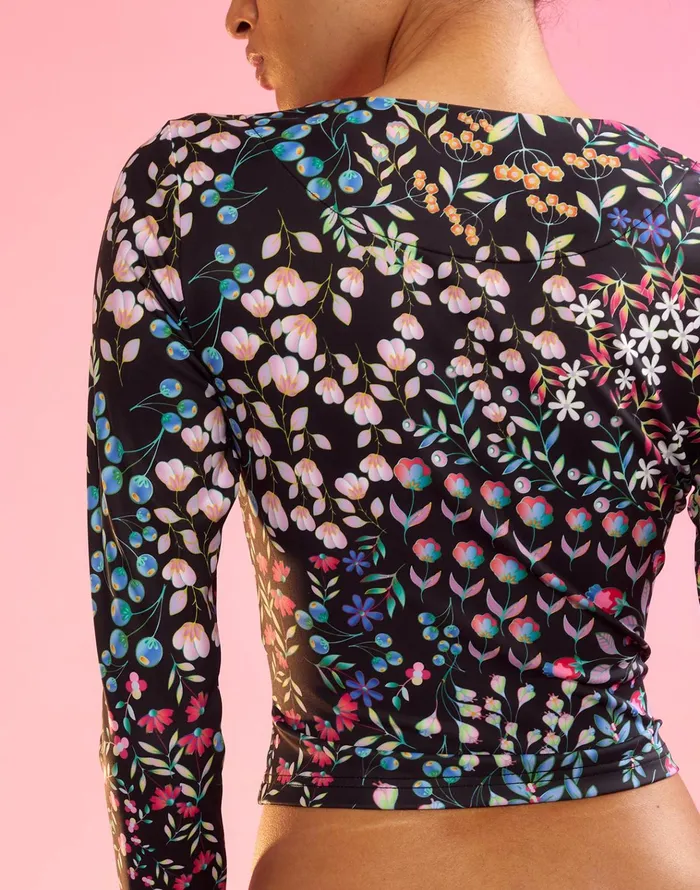 Reef Rashguard 8211 Blkmul Women Cynthia Rowley Surf and Swim