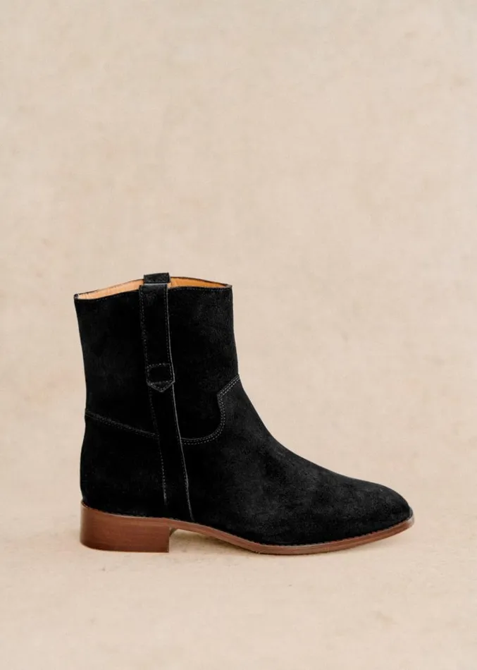 Szane Ankle Boots Womens Low Gabbie Ankle Boots Black