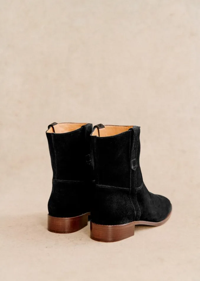 Szane Ankle Boots Womens Low Gabbie Ankle Boots Black