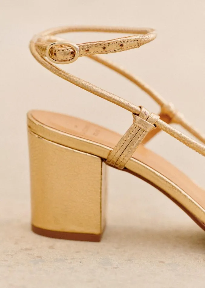 Szane Babies Ballerinas and Pumps Womens Gloria Sandals Smooth Gold