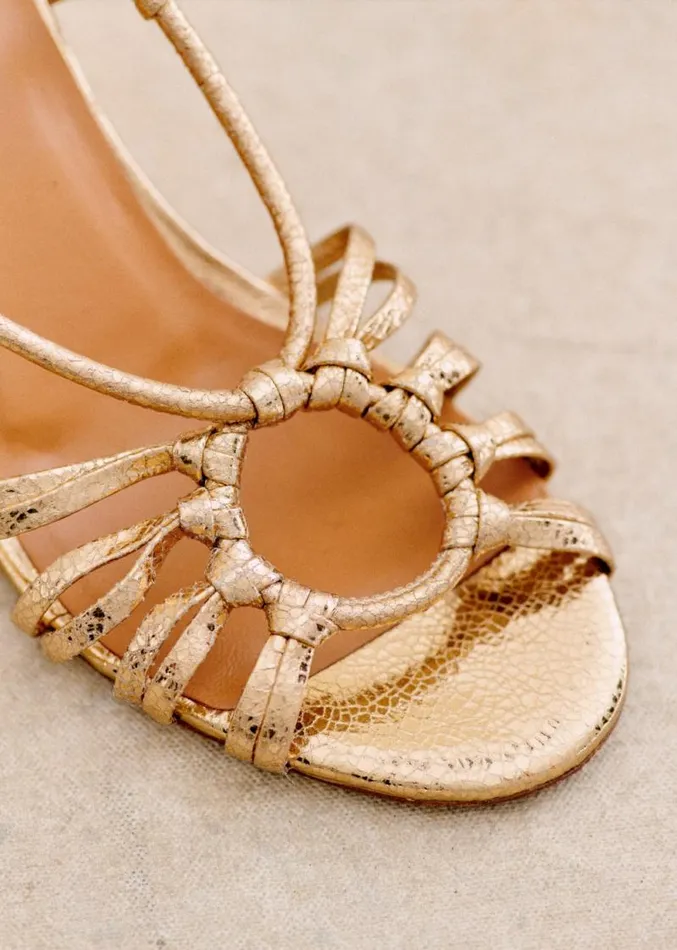 Szane Babies Ballerinas and Pumps Womens Gloria Sandals Smooth Gold