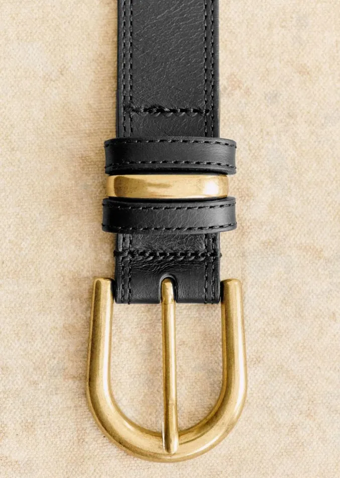 Szane Belts Womens Taylor Belt Smooth Black Heritage