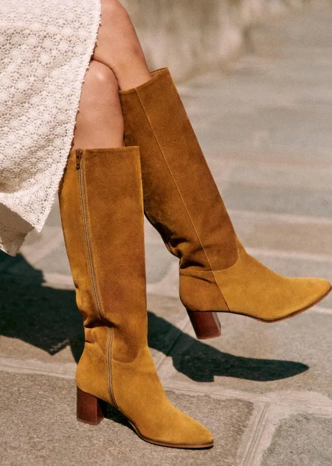 Szane Boots and Thigh High Boots Womens Adle Boots Tan