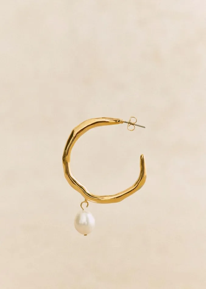 Szane Earrings Womens Stella Hoops Motherofpearl