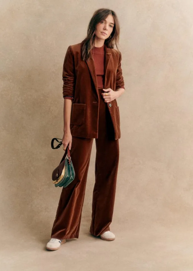 Szane Jackets and Coats Womens Romane Jacket Sienna Velvet