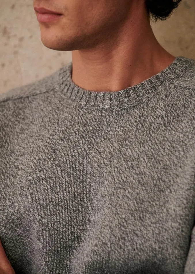 Szane Knitwear Mens Fergus Sweater Grey