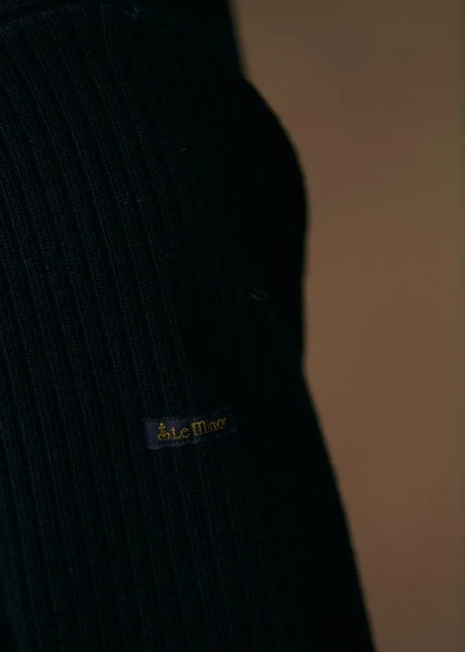 Szane Knitwear Mens Le Minor X Octobre ditions Sweater Navy Blue
