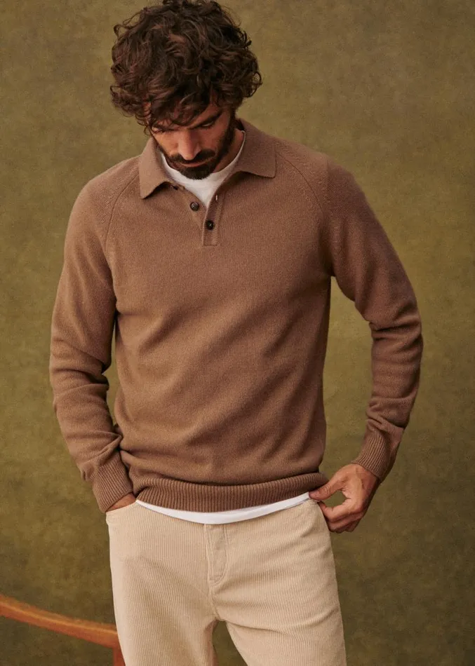 Szane Knitwear Mens Moreno Sweater Camel