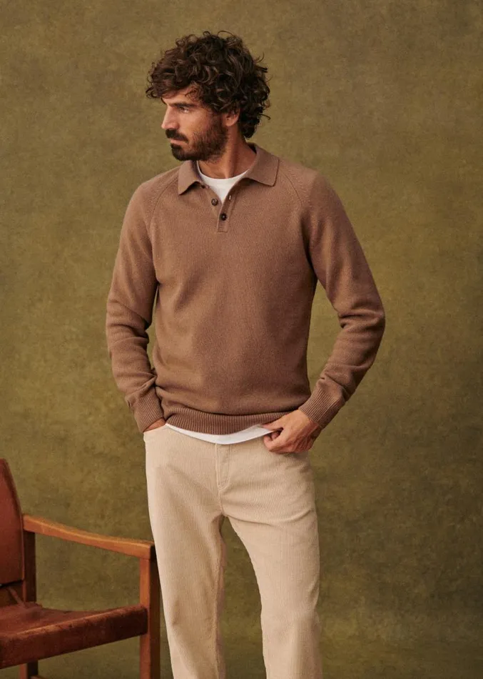 Szane Knitwear Mens Moreno Sweater Camel