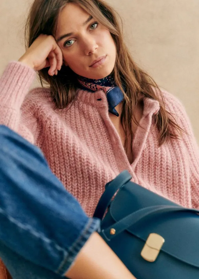 Szane Knitwear Womens Emile Cardigan Mottled Pink