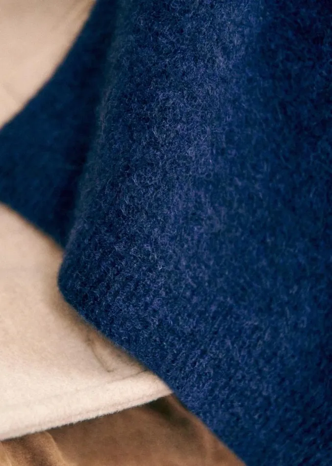 Szane Scarves Womens Marianne Scarf Navy Blue
