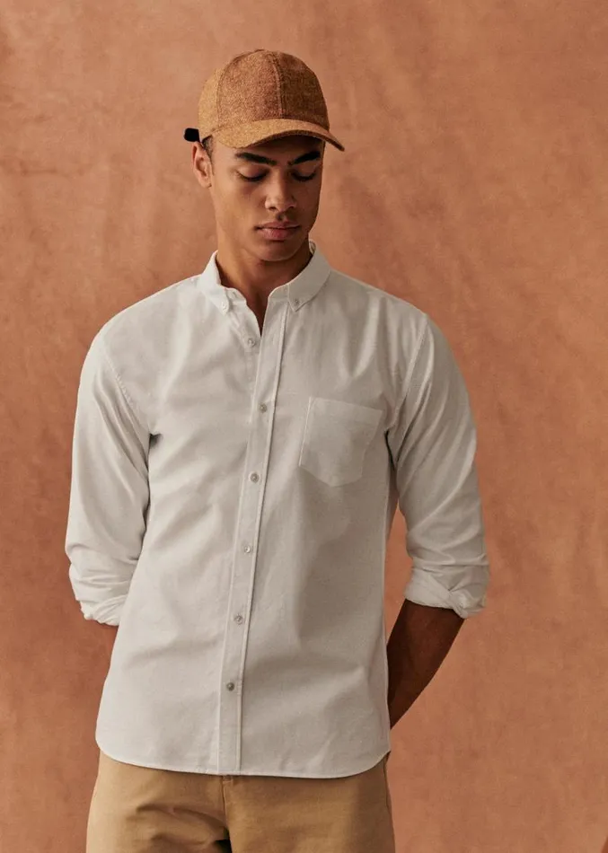 Szane Shirts Mens Oxford Charlie Shirt White