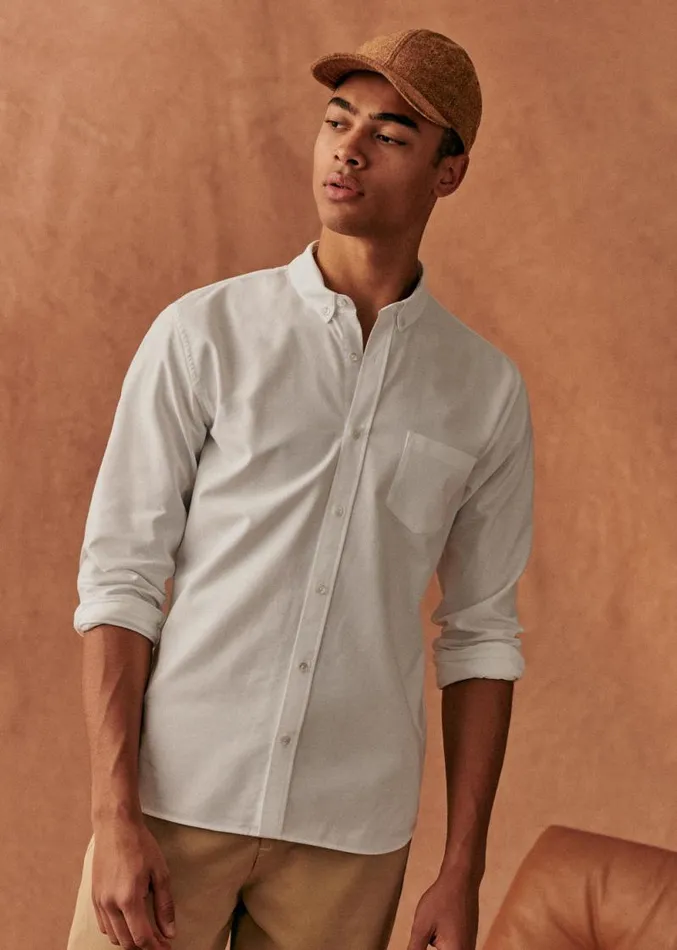 Szane Shirts Mens Oxford Charlie Shirt White
