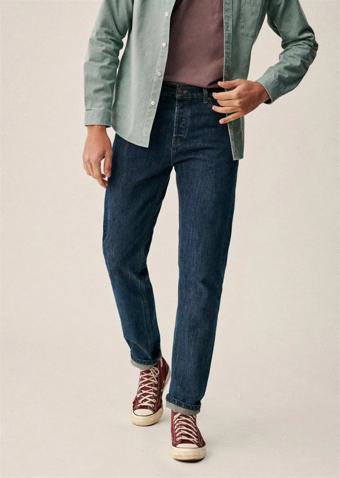 Szane Trousers Mens Kurt Straight Jeans Denim