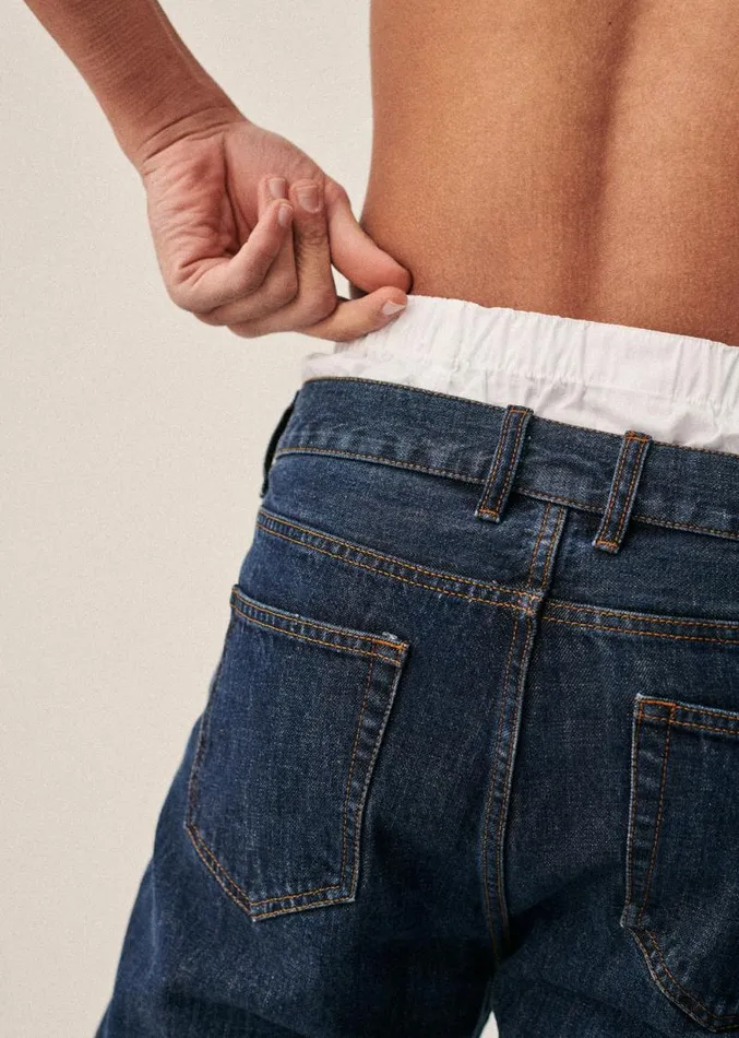 Szane Trousers Mens Kurt Straight Jeans Denim