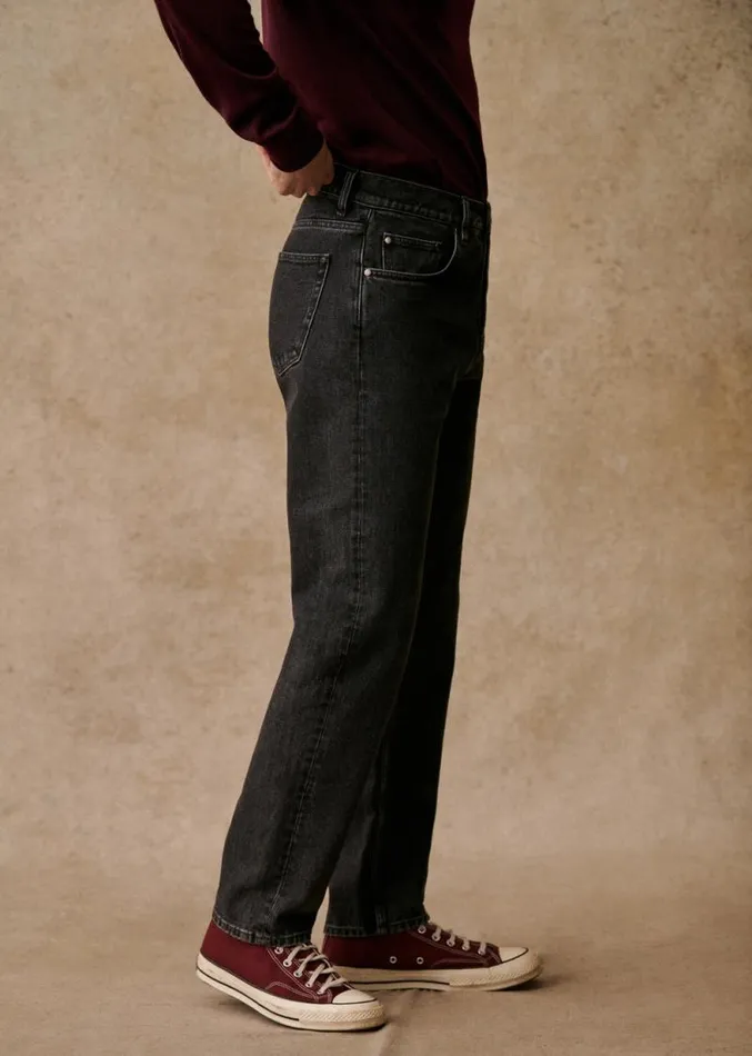 Szane Trousers Mens Wrigley Jeans Washed Grey