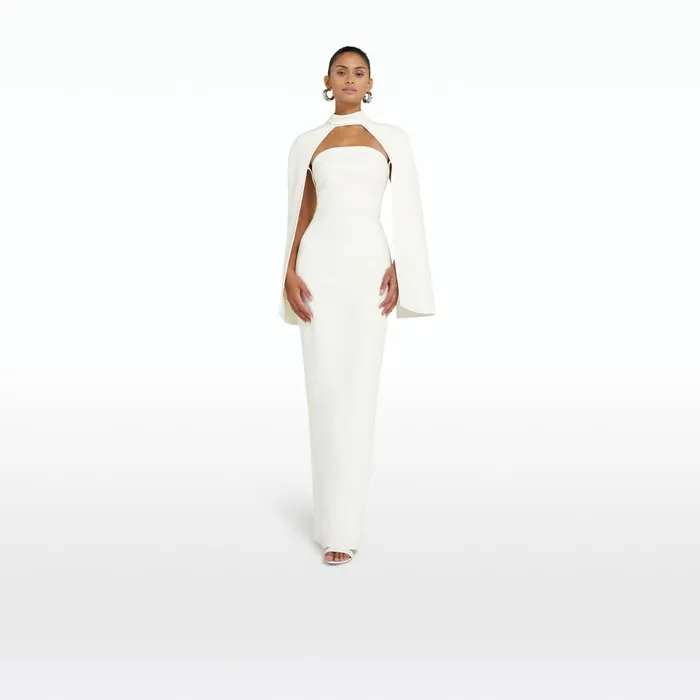 Safiyaa Agnes Ivory Harness Women Capes and Harnesses