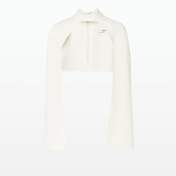 Safiyaa Agnes Ivory Harness Women Capes and Harnesses