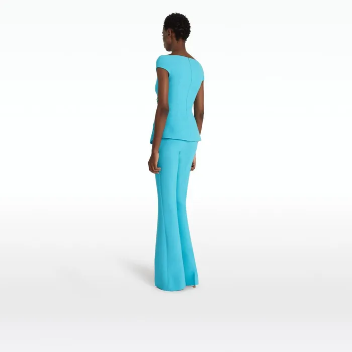 Safiyaa Alexa Aquamarine Trousers Women Trousers