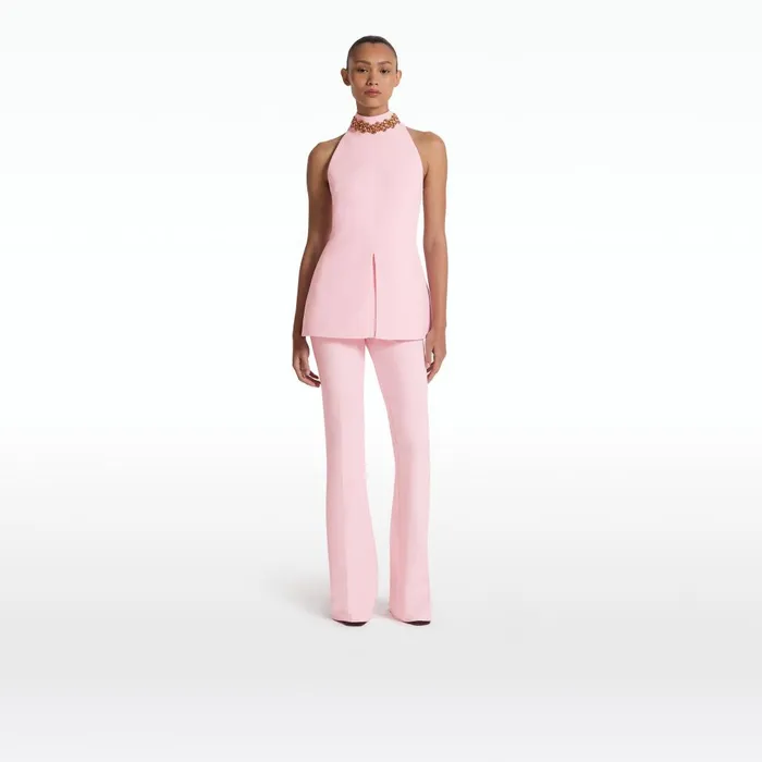 Safiyaa Alexa Peony Blush Trousers Women Trousers