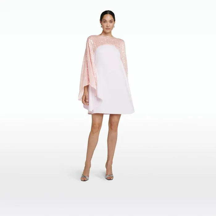 Safiyaa Almana Barely Pink Short Dress Women Dresses