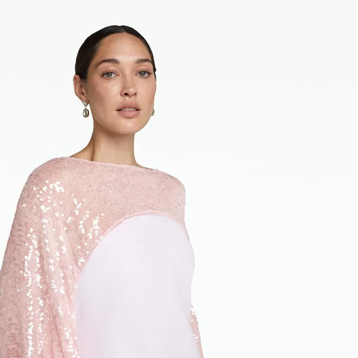 Safiyaa Almana Barely Pink Short Dress Women Dresses