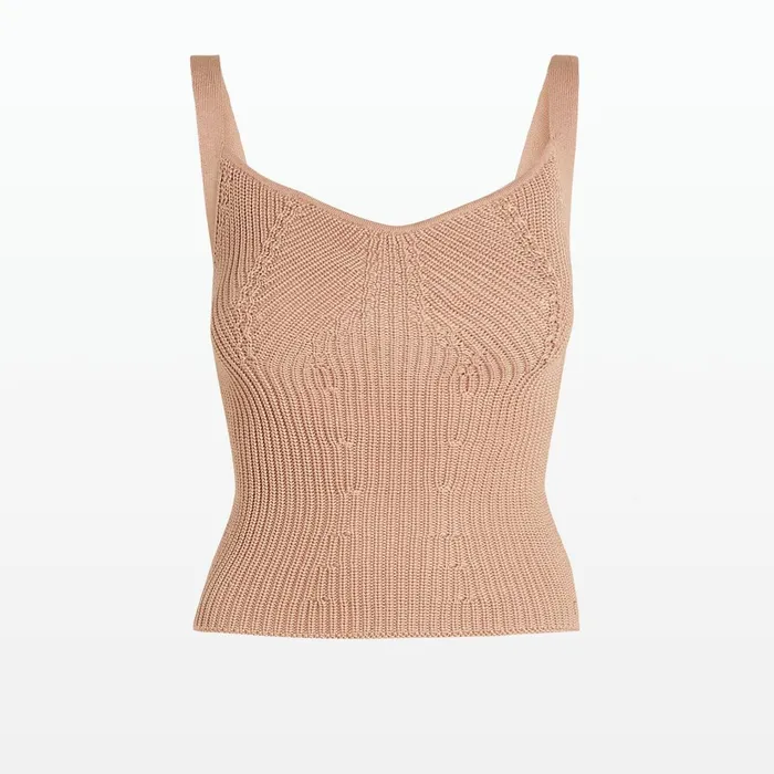 Safiyaa Amal Old Rose Crochet Top Women Tops