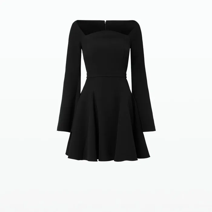 Safiyaa Aubrene Black Short Dress Women Dresses
