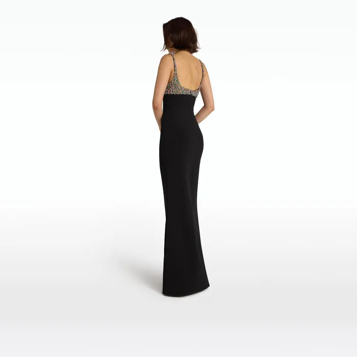 Safiyaa Beatriz Black Long Dress Women Dresses