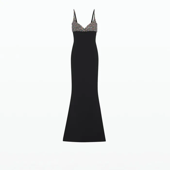 Safiyaa Beatriz Black Long Dress Women Dresses