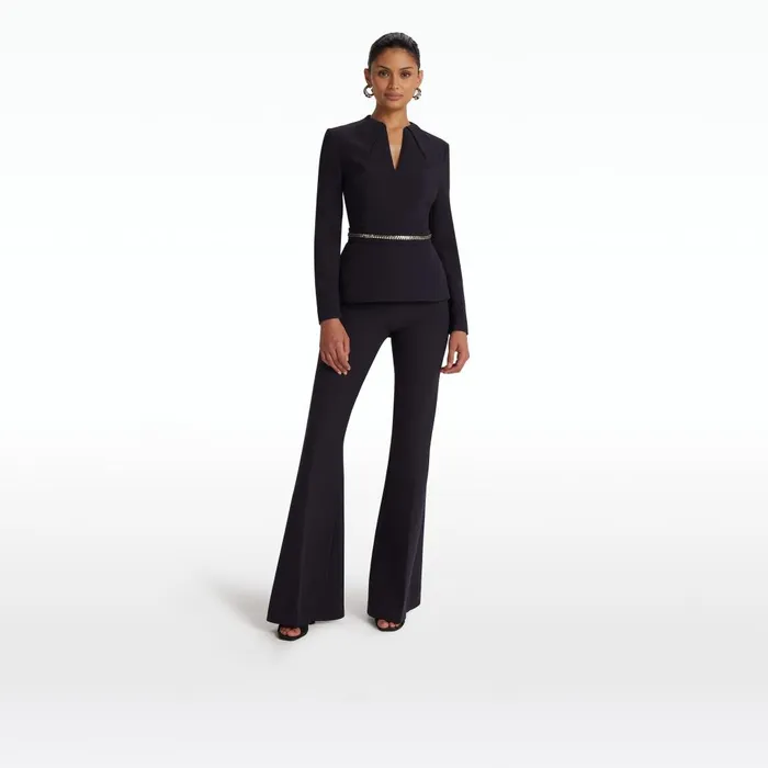 Safiyaa Blanca Midnight Navy Top Women Tops