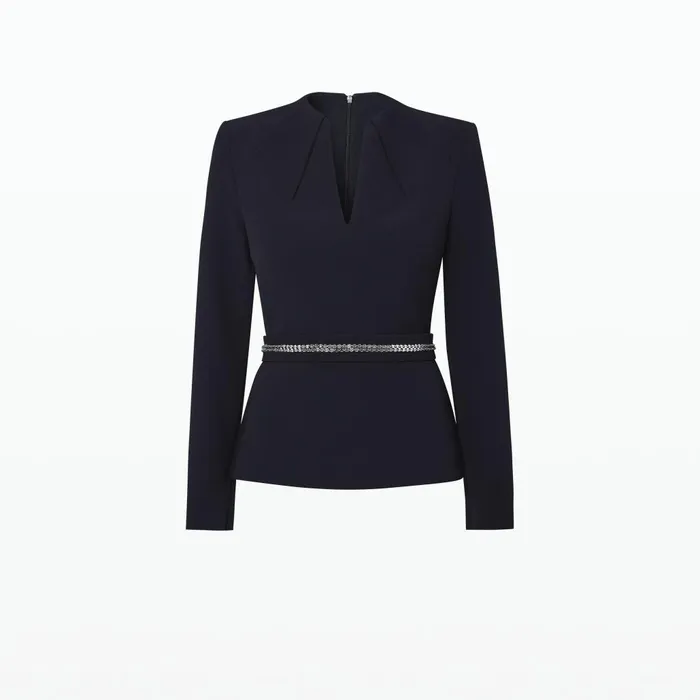 Safiyaa Blanca Midnight Navy Top Women Tops