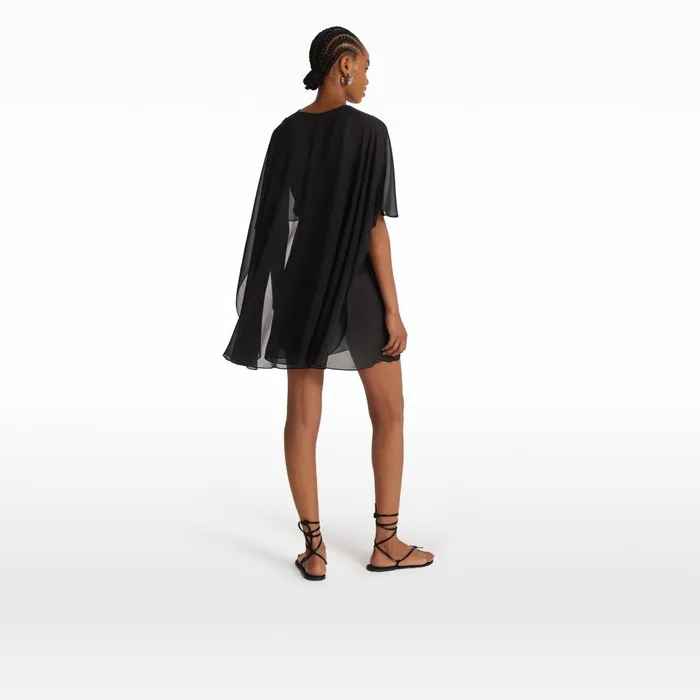 Safiyaa Davey Black Short Dress Women Dresses