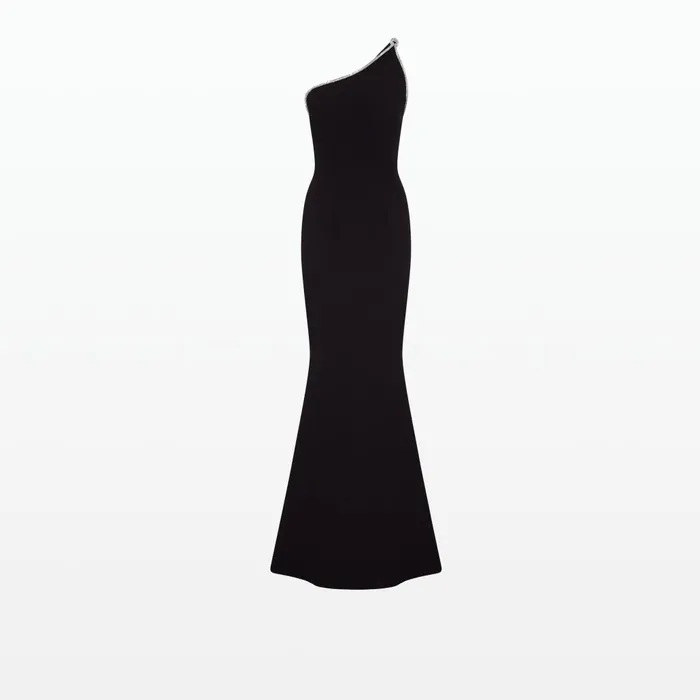 Safiyaa Electra Black Long Dress Women Dresses