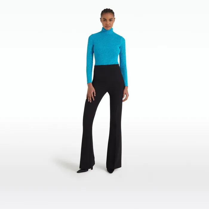 Safiyaa Ellena Aquamarine Bodysuit Women Tops