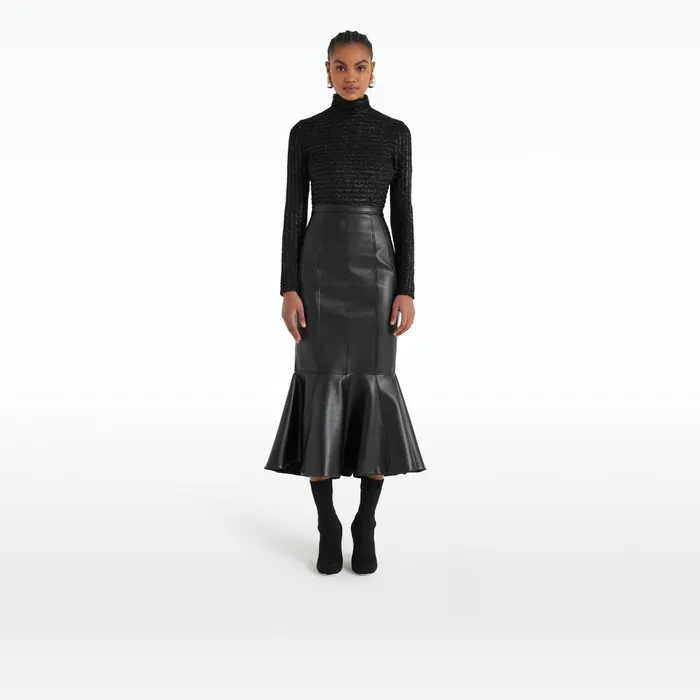 Safiyaa Ellena Black Bodysuit Women Tops
