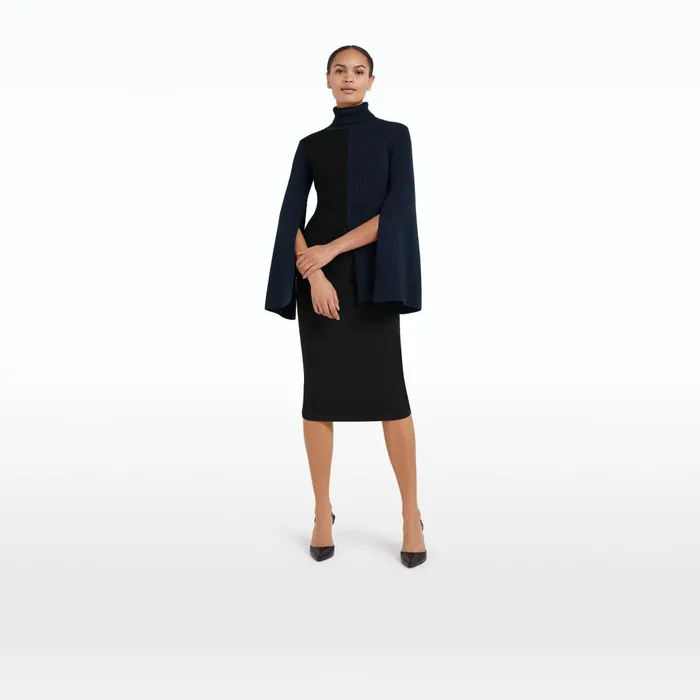 Safiyaa Gigi Knit In Navy and Black Women Tops