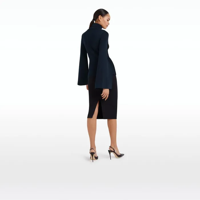 Safiyaa Gigi Knit In Navy and Black Women Tops