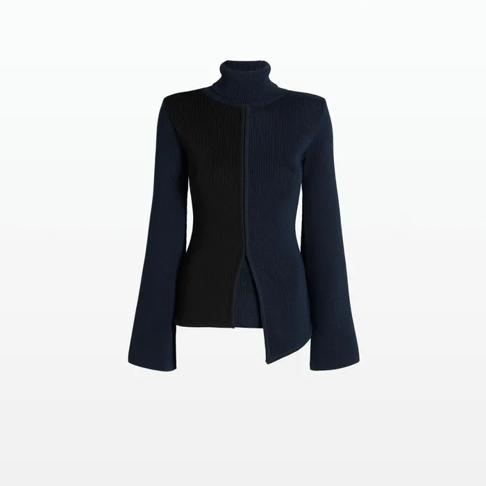 Safiyaa Gigi Knit In Navy and Black Women Tops